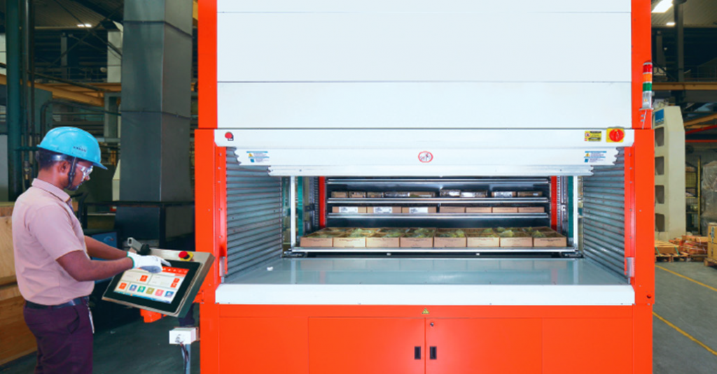 Автоматизированная система хранения и поиска Vstore c промышленным компьютером ESA