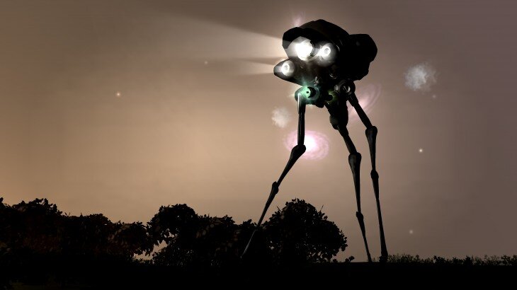 Марсианский треножник, современный арт.