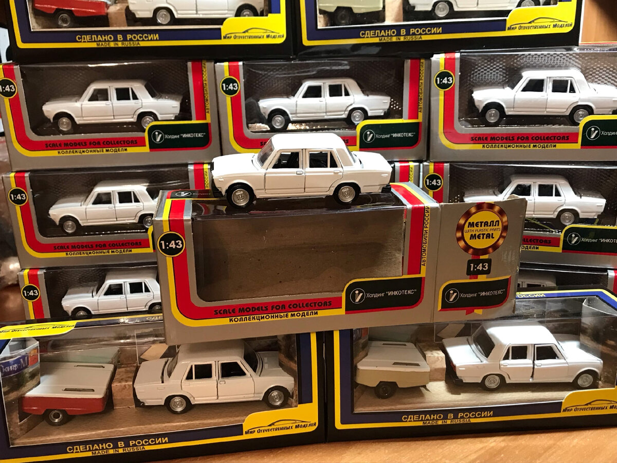 Новые масштабные модели автомобиля Ваз 2107 в стандартном "белом" исполнении.