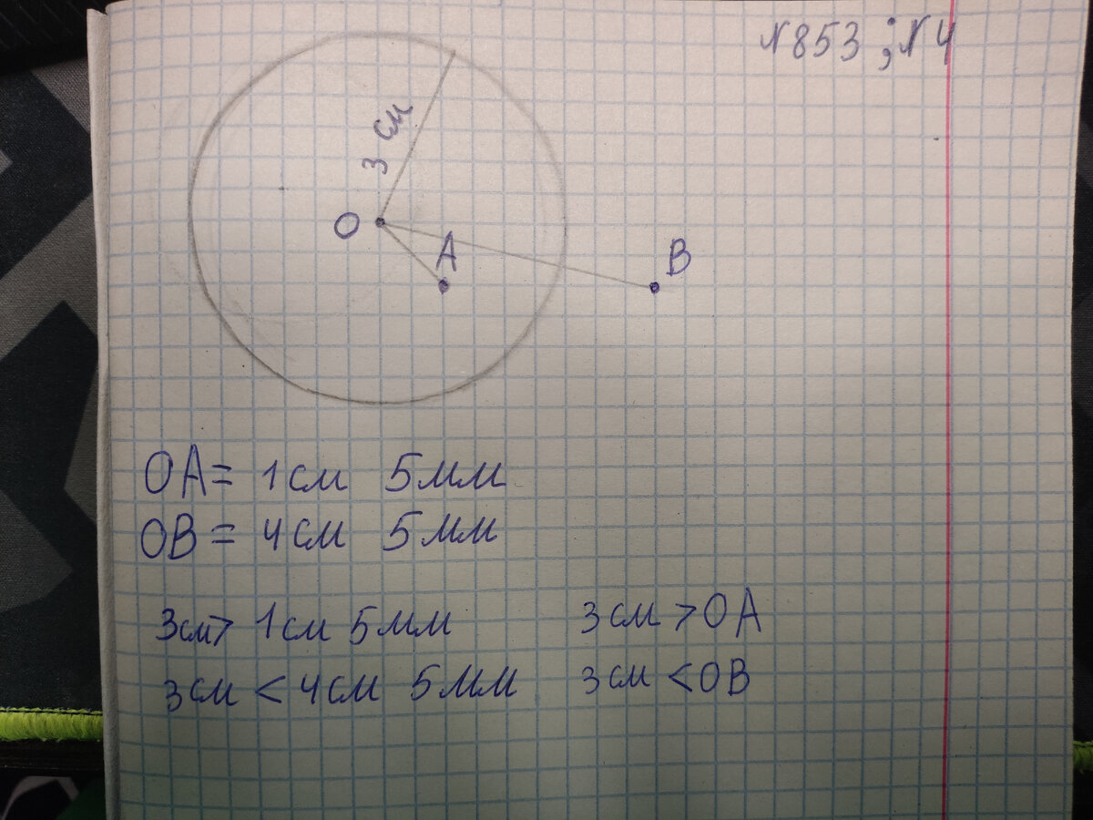 Разбор задачь по математике 5 класс 2 часть. Окружность.(№853; №4) | Учёба  для всех | Дзен