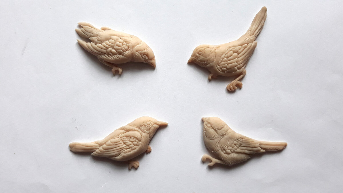 птицы из полимерной глины