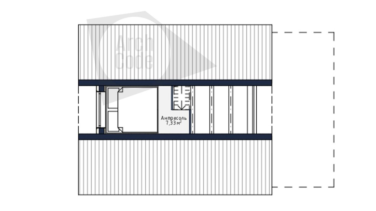 Проект каркасного дома 35 м2 | ArchCode | Проектирование домов | Дзен