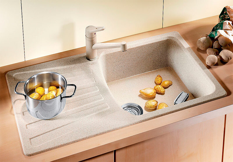 Кухонная мойка из керамогранита