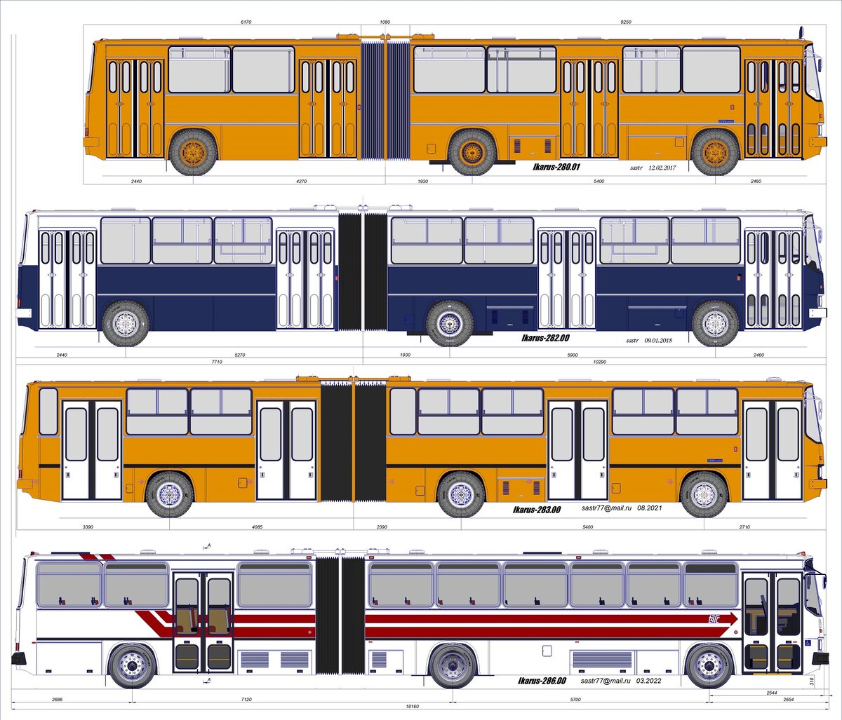 Икарус 260 схема