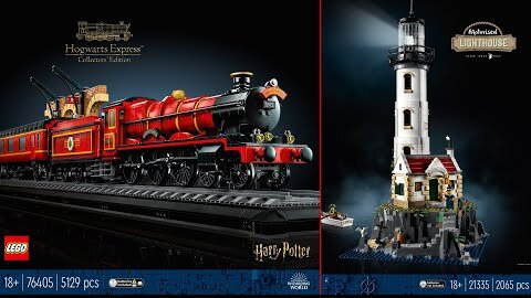Два крутых набора ЛЕГО: LEGO Ideas Маяк 21335 и 76405 Hogwarts Express Гарри Поттер