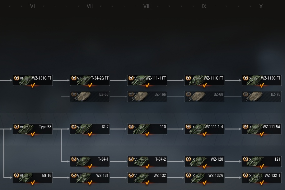Переход на подветку будет с Type 58