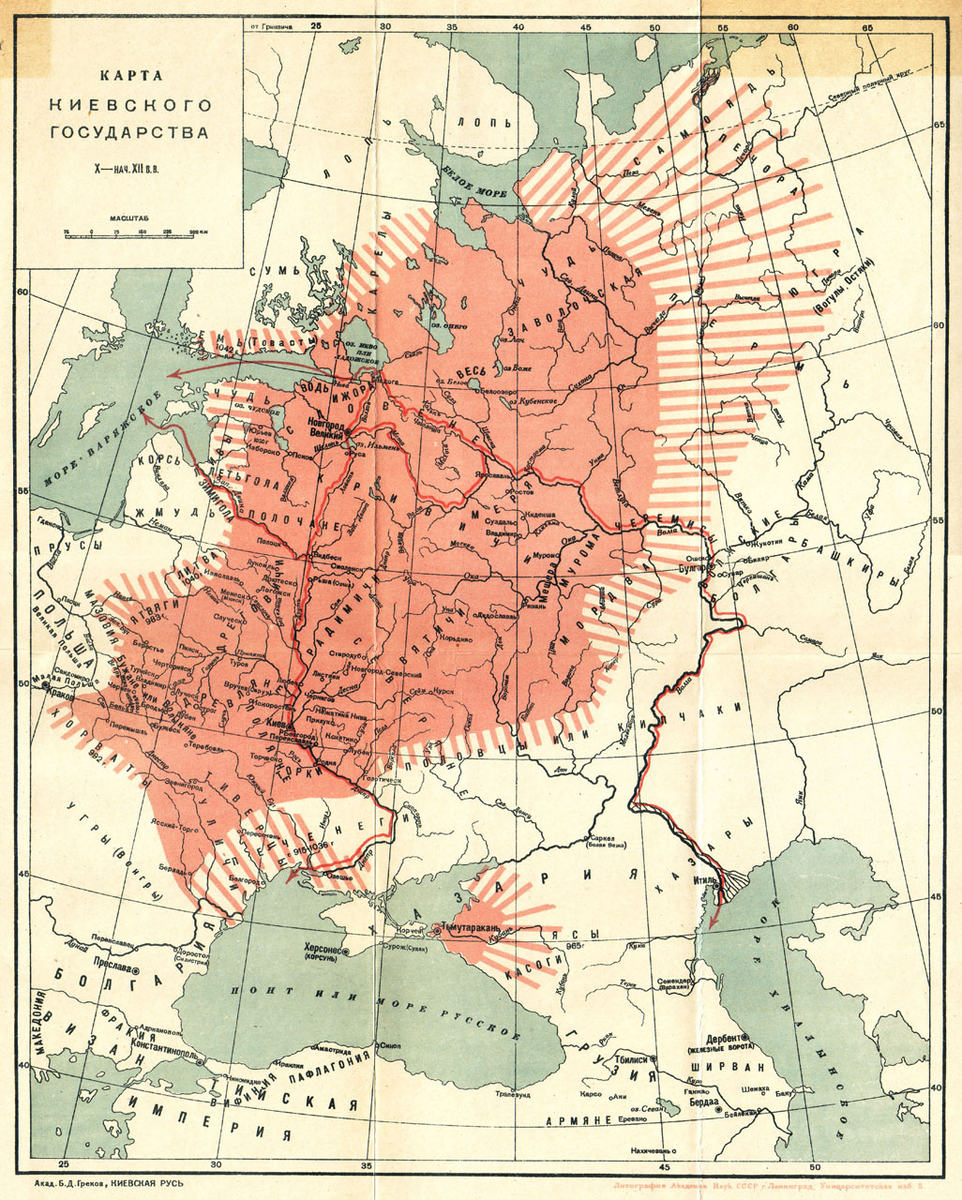 Карта киевской руси на карте мира