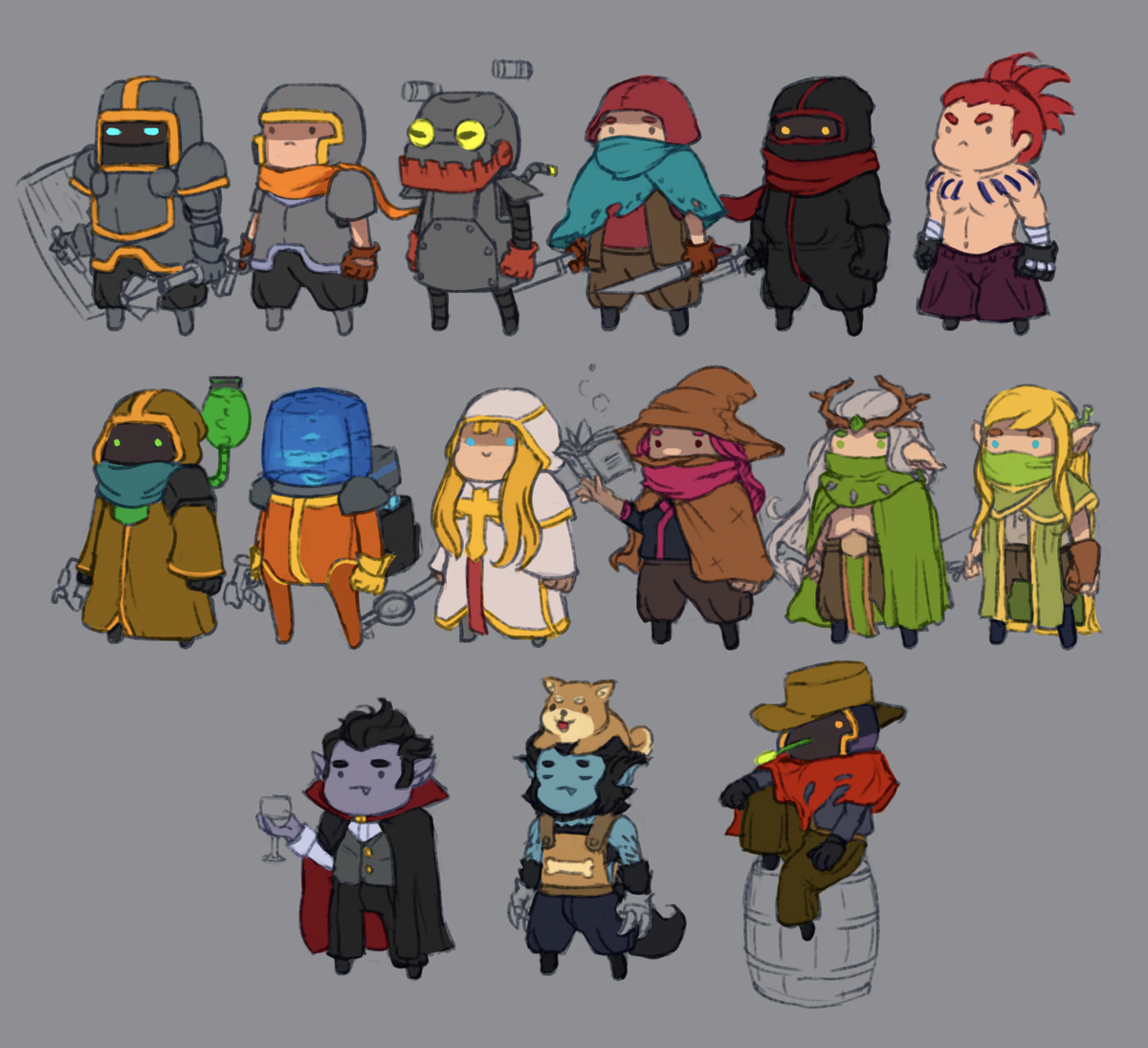 это все персы без скинов 