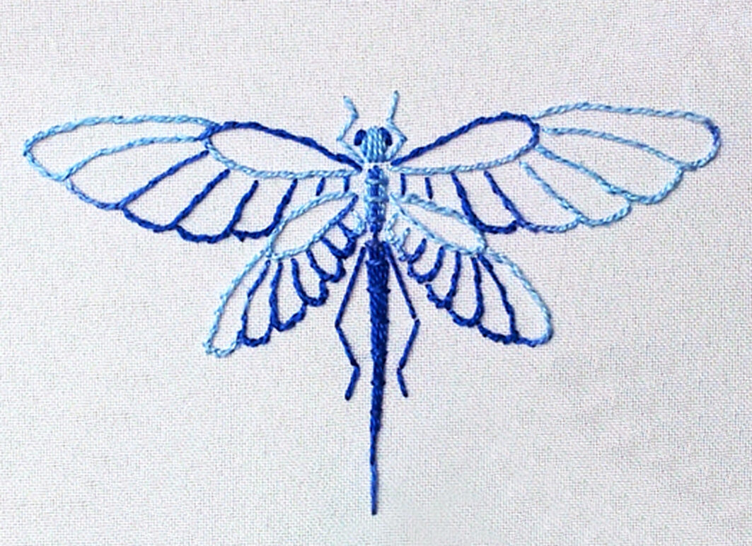 Бабочки и Стрекозы, схема для вышивки