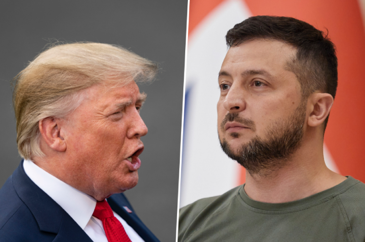    Дональд Трамп и Владимир Зеленский.