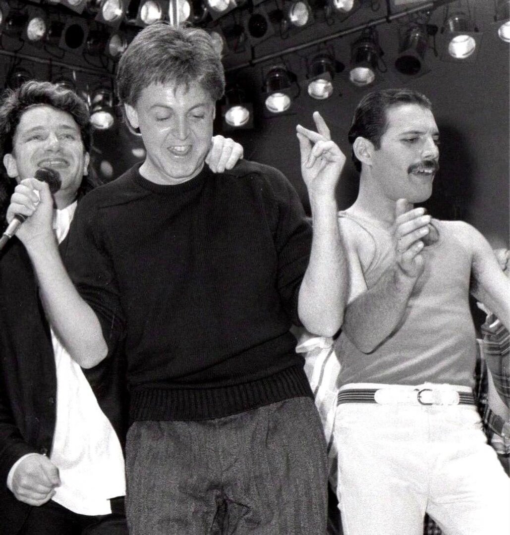 (Боно), Пол и Фредди на Live Aid, 1985 год