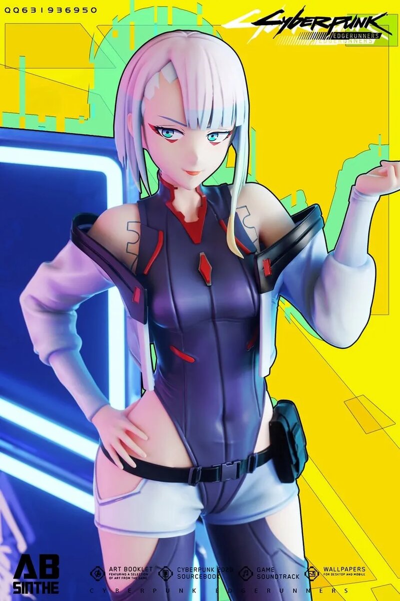 Фигурка Люси из аниме-сериала «Киберпанк: Бегущие по краю» (Cyberpunk: Edgerunners). Автор: ABsinthe Studio   📷