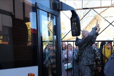    Мобилизованные жители Егорьевска ©Василий Тремасов Фото