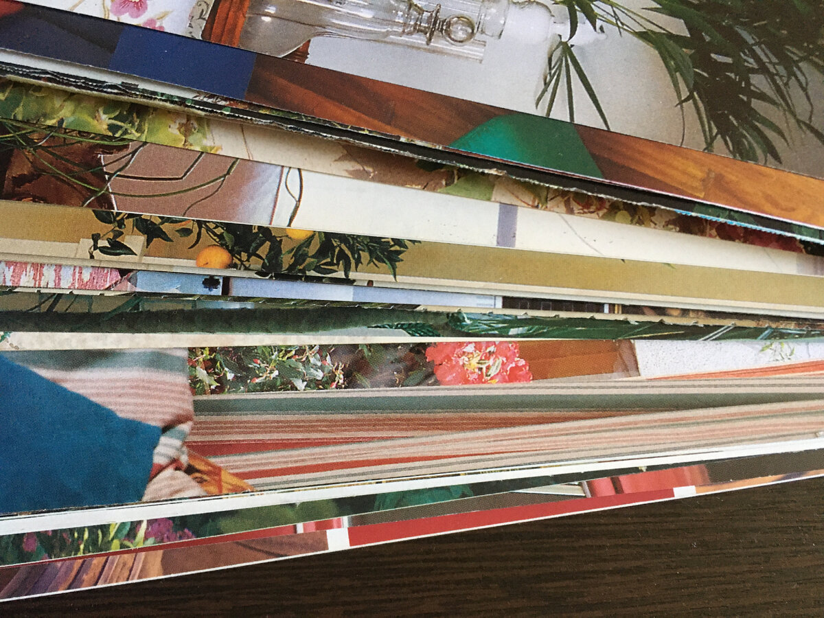 Использованная мной бумага для скручивания в бумажные трубочки