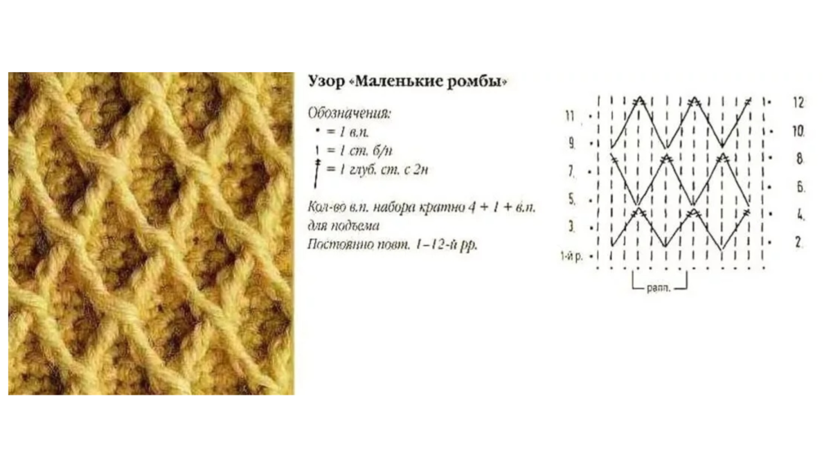 Узоры большими спицами. Узор из рельефных столбиков крючком. Узор ромб выпуклыми столбиками крючком. Узор ромбики рельефными столбиками. Узор ромбы крючком выпуклые.