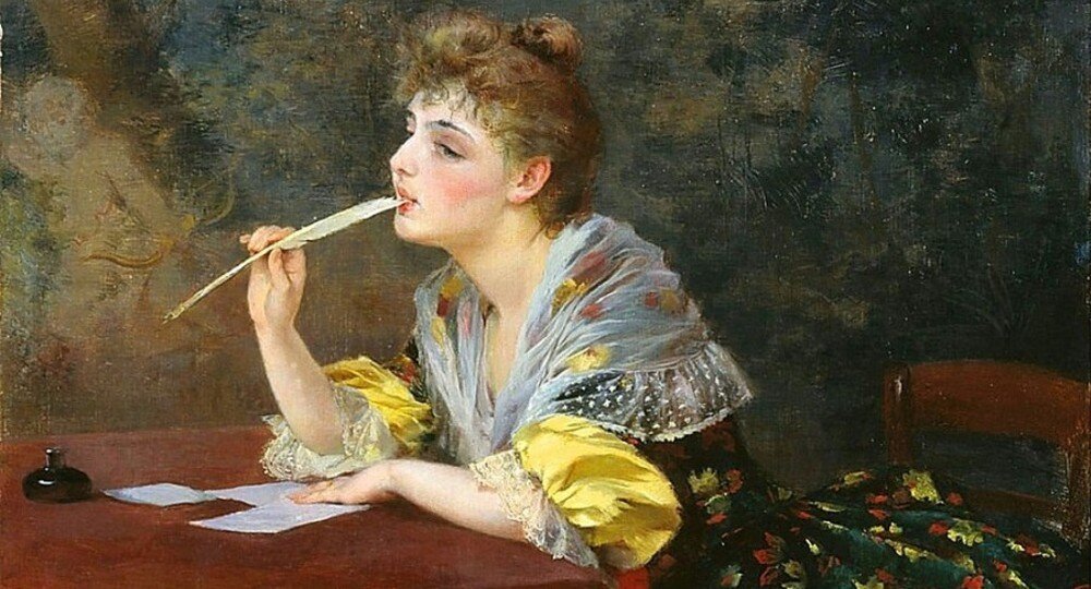 К.П. Степанов «Письмо» (1893, Нижегородский государственный художественный музей)