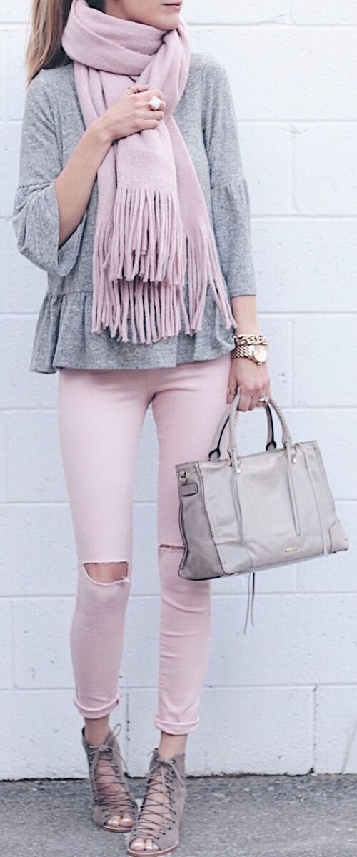 Pink Trench coat + Gray Slip Dress Fashion, Fashion outfits, Clothes