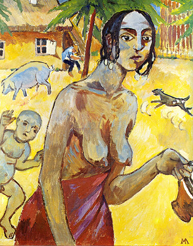 Михаил Ларионов. Цыганка в Тирасполе. Предположительно 1907 год. 
Частное собрание, Париж / The University of Southern California