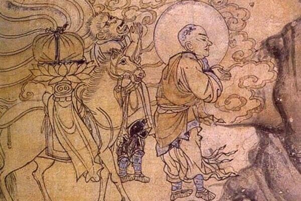 Путешествие на Запад, Сюаньцзан в компании с Сунь Укуном и Белым конем