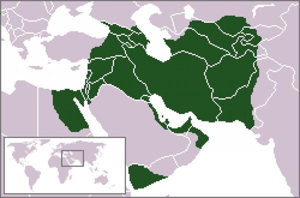 Земли Сасанидской империи.