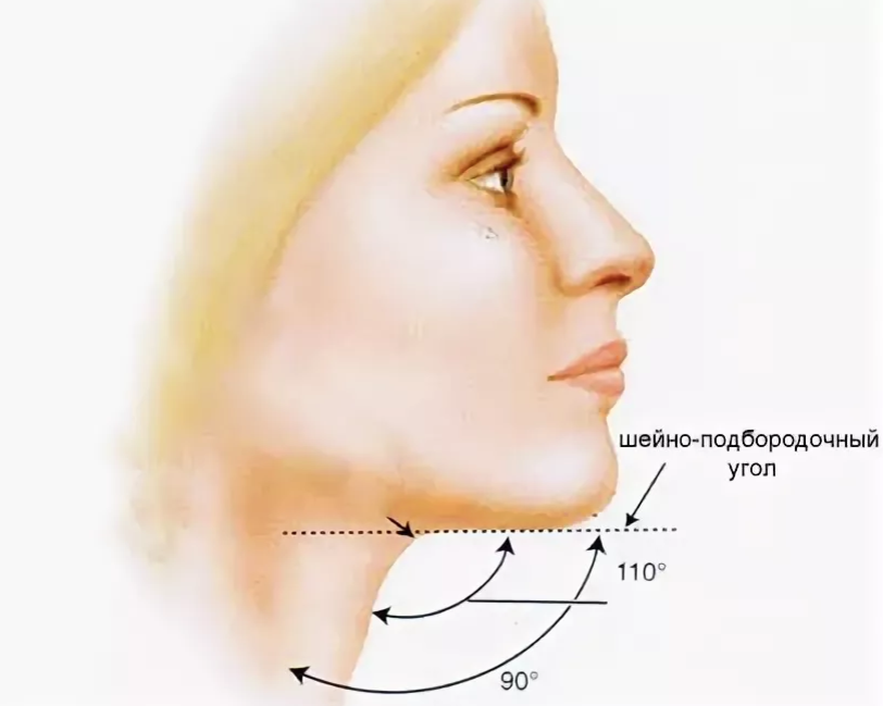 Угол молодости. Угол молодости на лице. Шейно подбородочный угол.