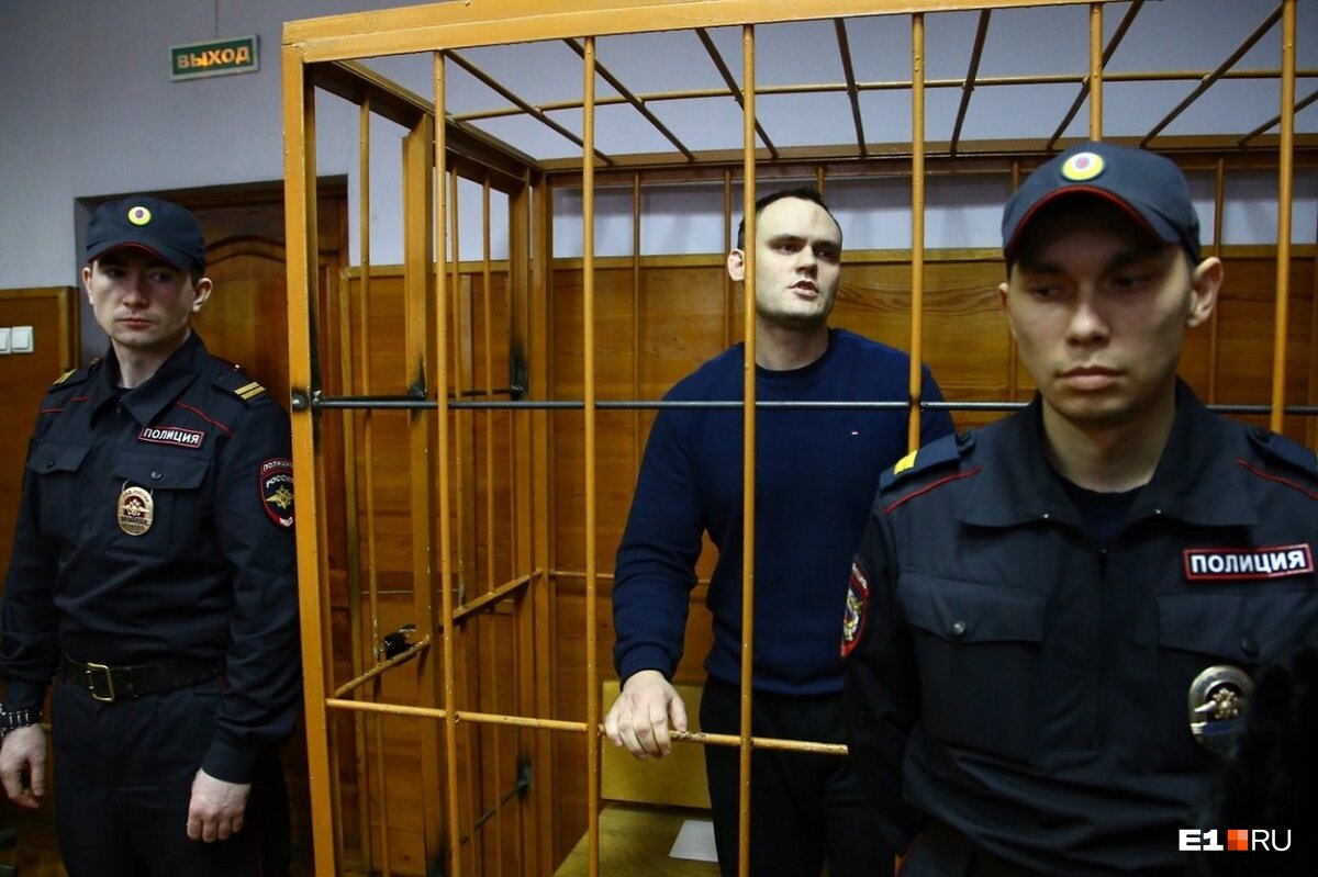 Алексей в зале суда. Фото e1.ru