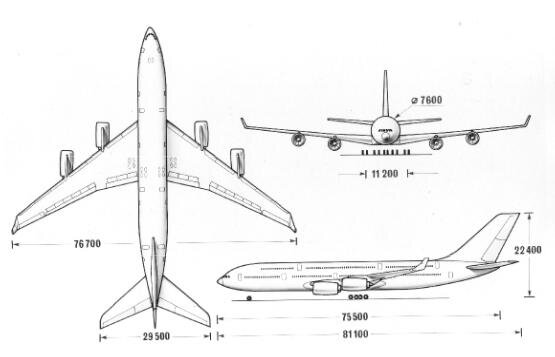 Ил 96 чертеж