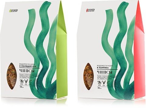 Чипсы из льна с водорослями нори.