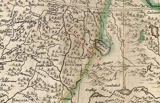 Лукоморье на средневековой карте.