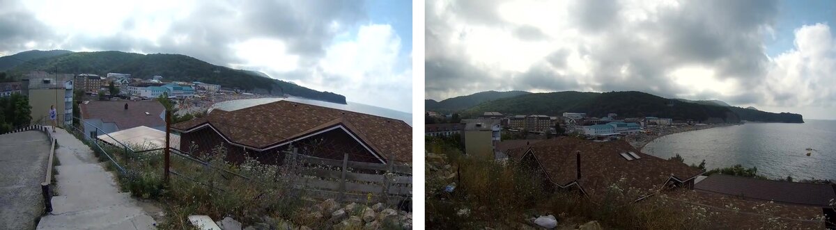 Вид на бухту от армянской церкви. Новомихайловский.