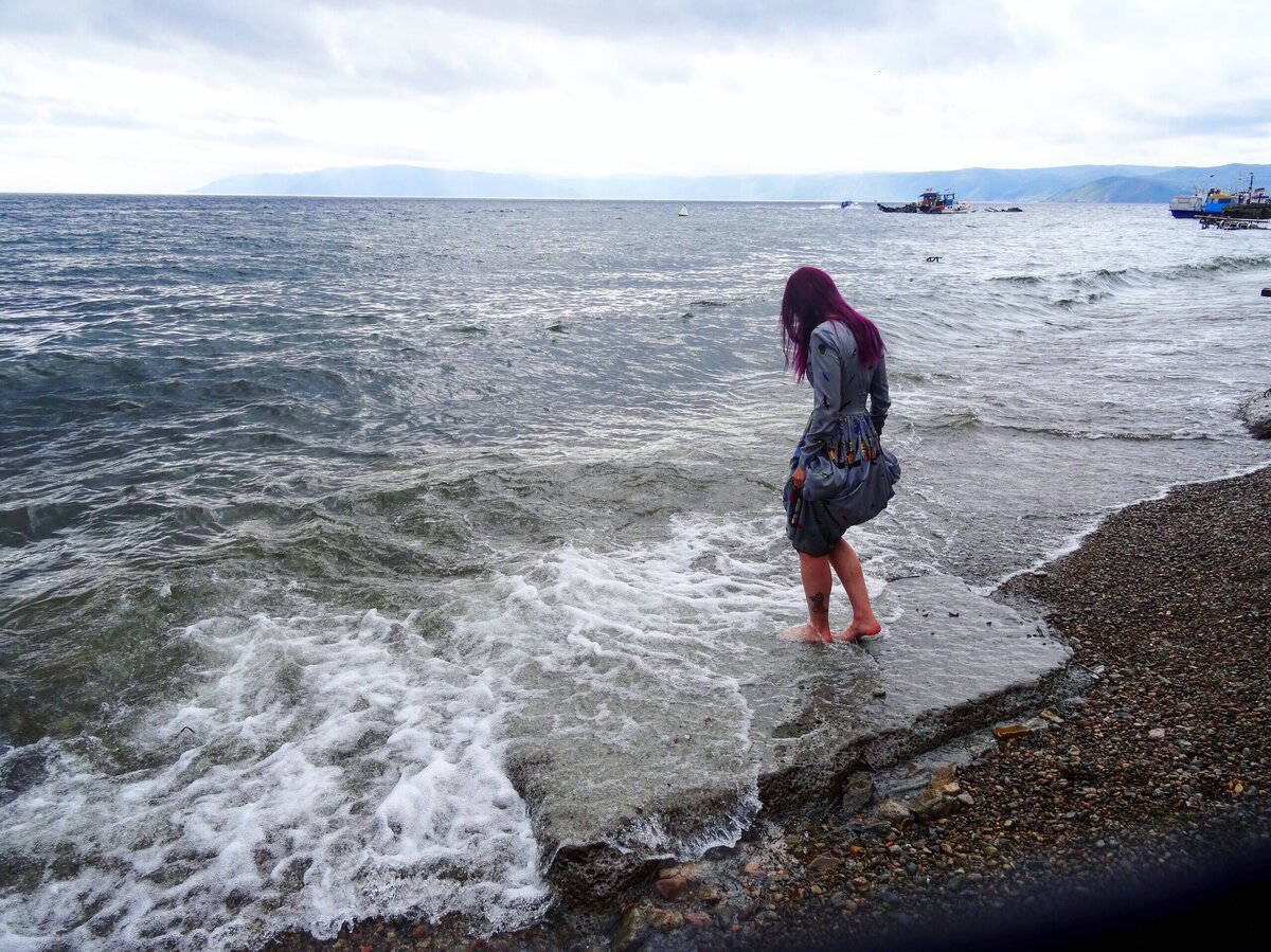 Прекрасный Байкал и платье с котиками от Ренаты Литвиновой 