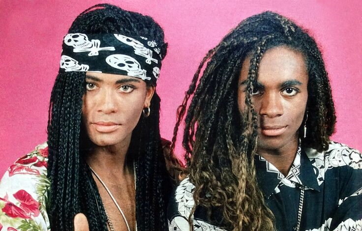 Танцоры группы "Milli Vanilli", которые примерили на себя роли вокалистов.