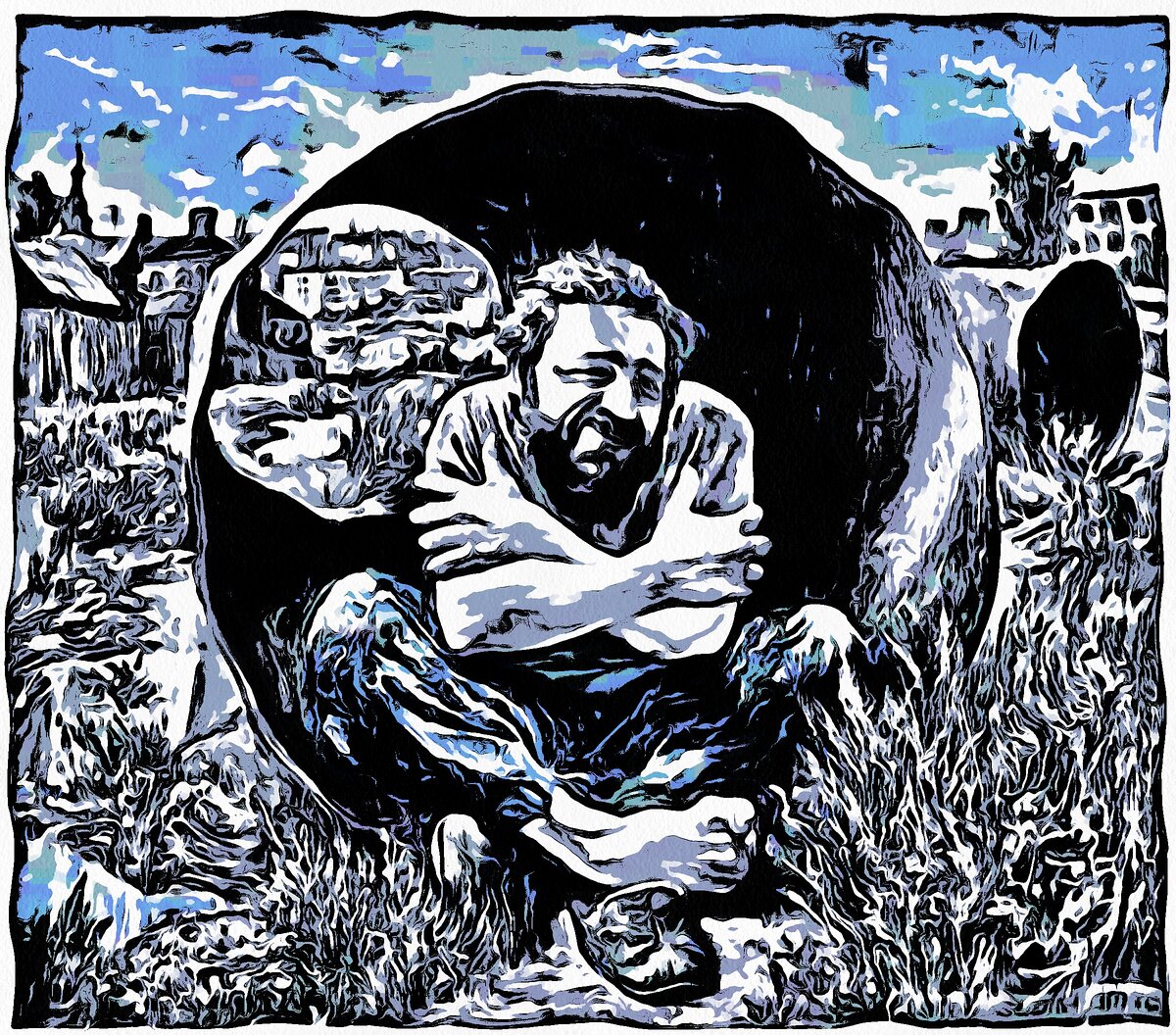 Не всякий человек потерявший дом и средства к существованию становится бомжем. 