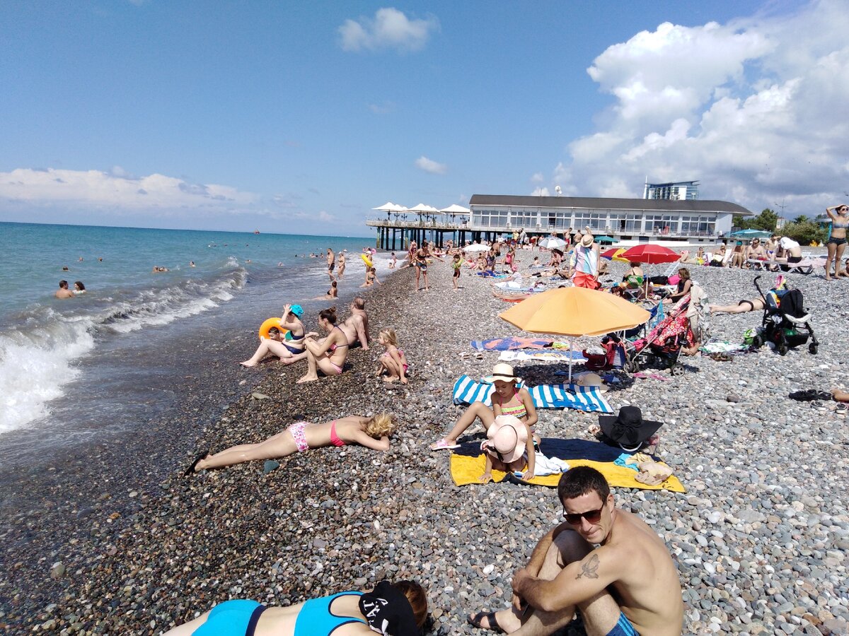 Городской пляж в Батуми