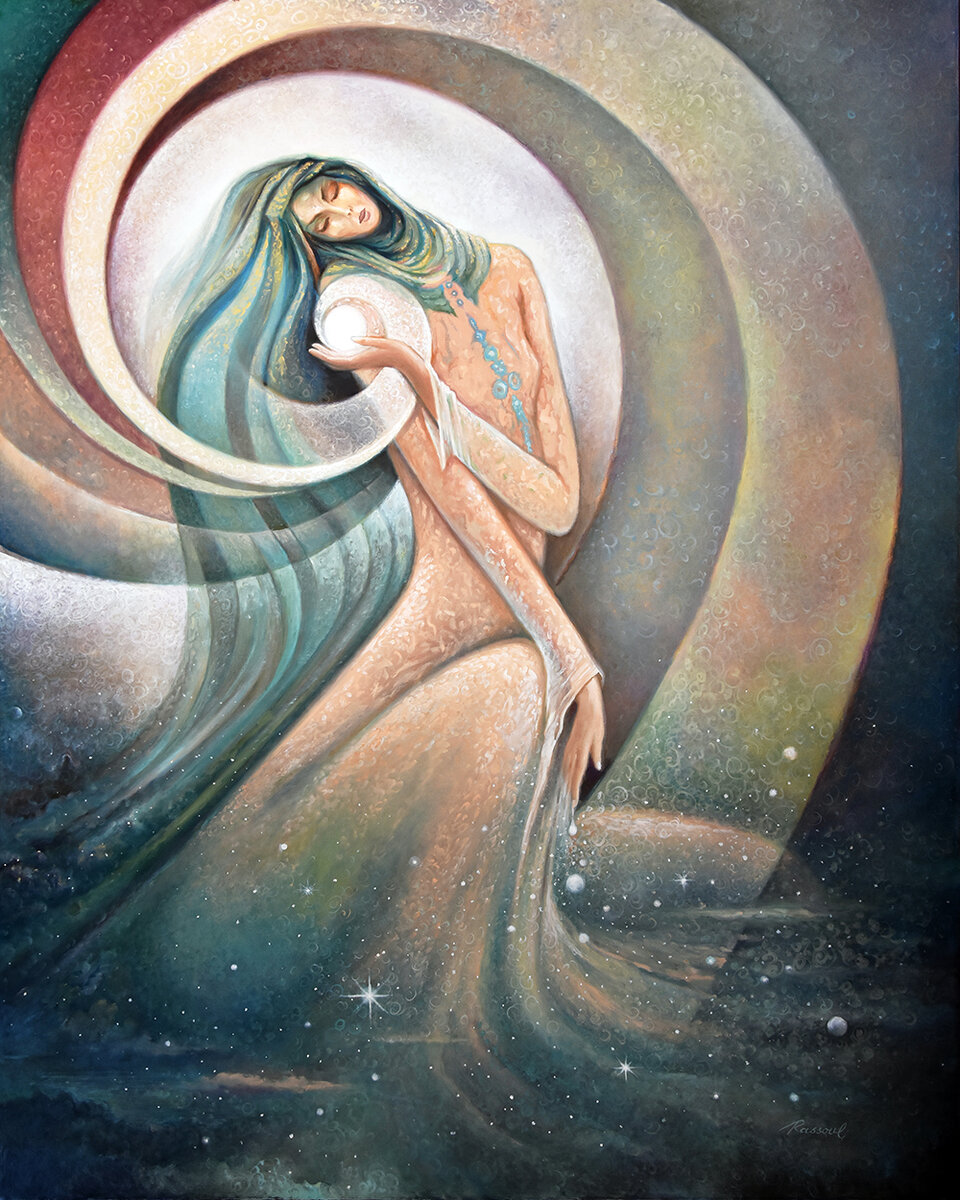 Картина Фрейдуна Рассули "Sacred Offering"