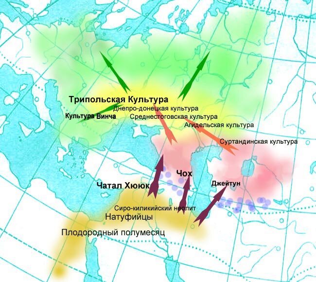 Ближний Восток и Восточная Европа. Неолит.