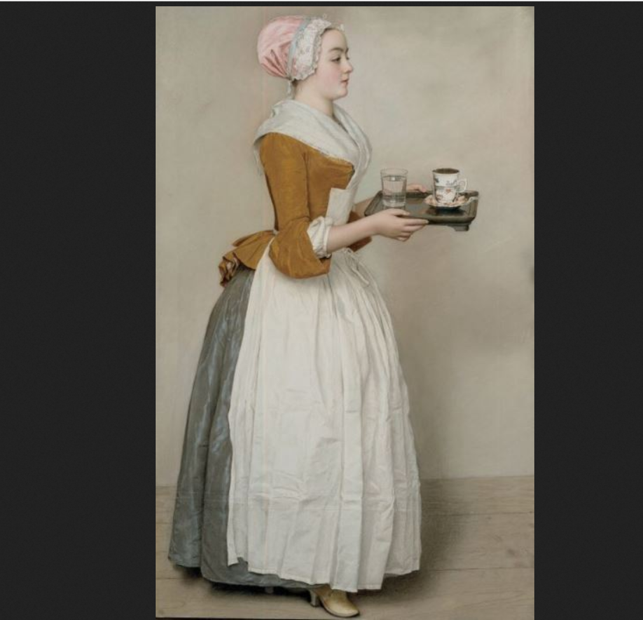 Жан-Этьен Лиотар. "Шоколадница", Дрезденская галерея, 1745 г. Пастель, пергамент.