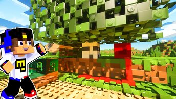 ЕСЛИ БЫ МАЙНКРАФТ БЫЛ ИЗ ЛЕГО ! ДЕВУШКА НУБ И ПРО ВИДЕО ТРОЛЛИНГ MINECRAFT LEGO