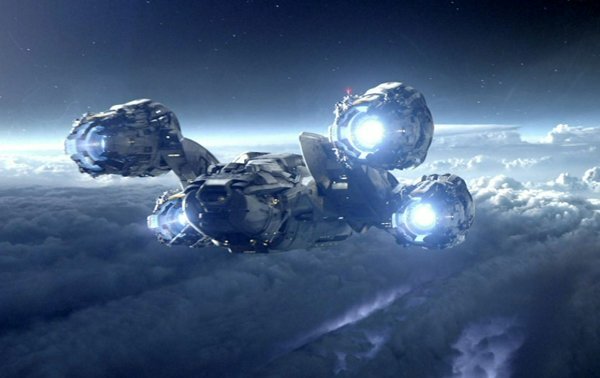 Проект китайского космического корабля с атомными двигателями.