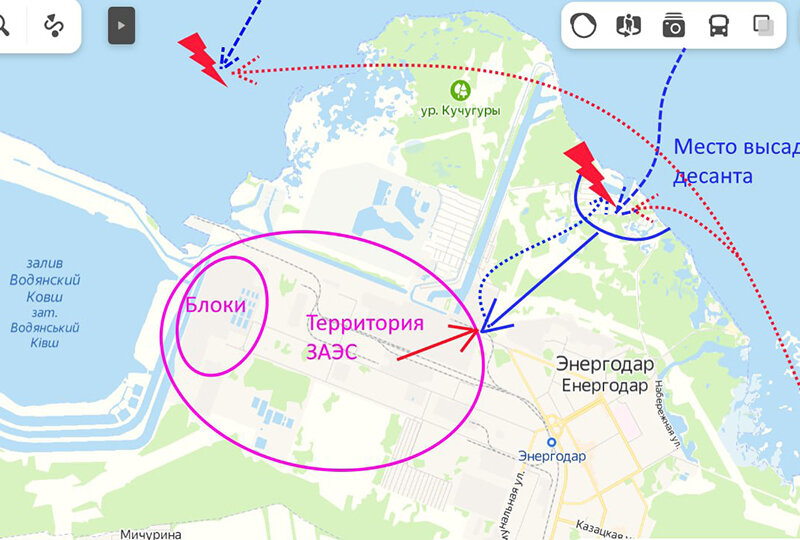 Карта запорожская аэс на карте