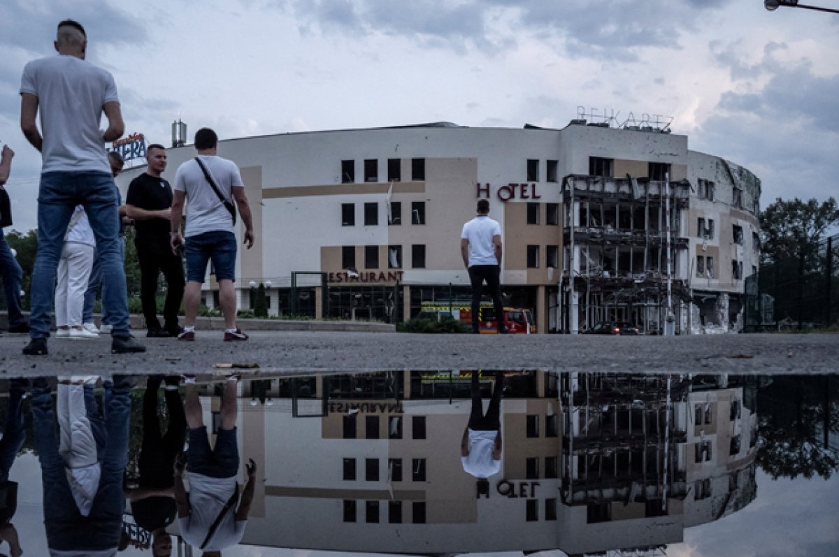    Уничтоженный пункт дислокации наемников в городе Запорожье.