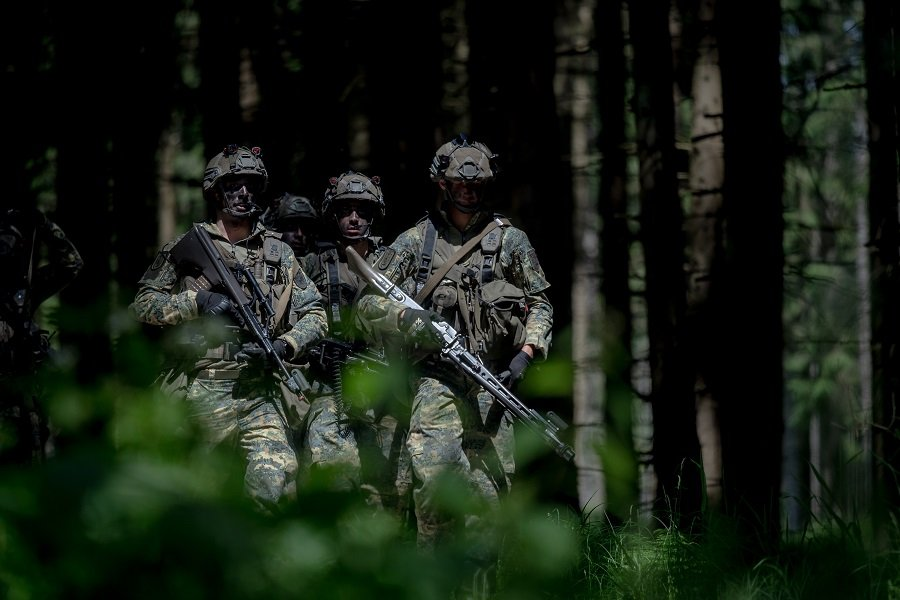 Военнослужащие вооруженных сил Австрии на военных учениях - Фото: CHRISTIAN BRUNA/EPA/TASS