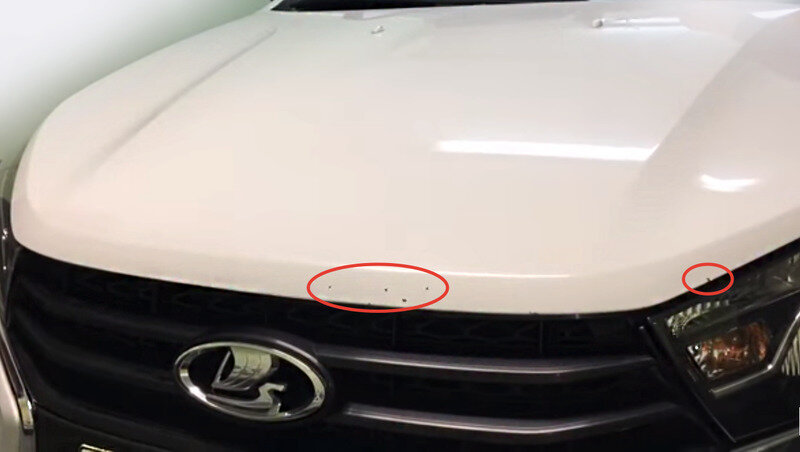 Сколы на капоте не ржавеют