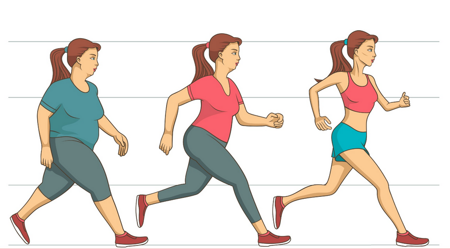 Бег для похудения. Физические упражнения ожирение. Толстый и спортивный человек. Бег ожирение.