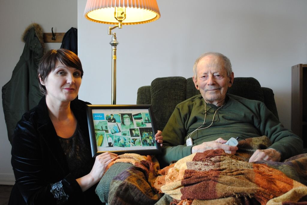 Родоначальник крионики — Роберт Эттингер и Валерия Удалова. (kriorus.ru/photogalery)