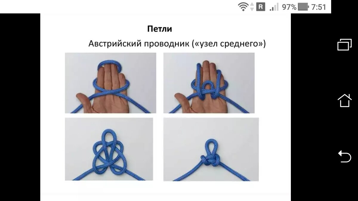 Австрийский узел как вязать