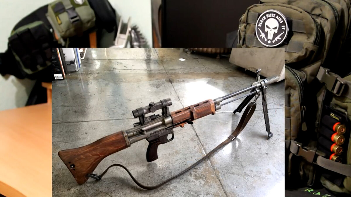 FG-42 / Фото с видео канала YouTube "Patr1ot" / Топ 10 самозарядных винтовок Второй мировой войны / Фото доработано Major_Fantomas