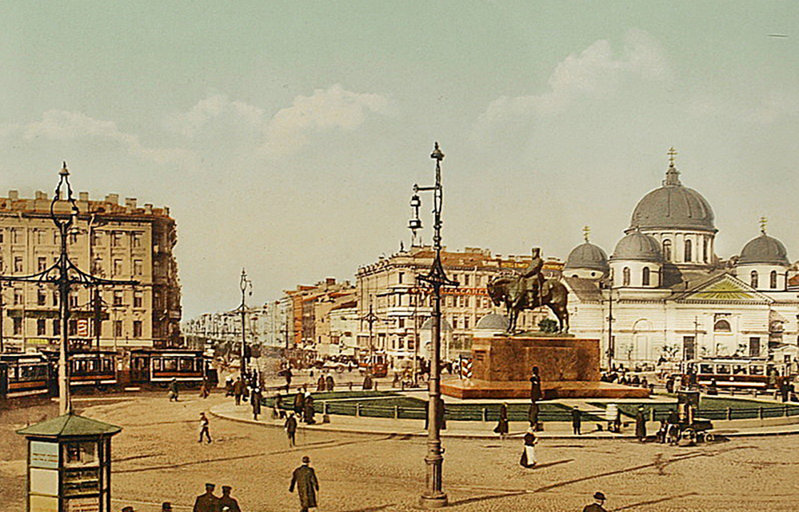 Знаменская площадь в начале XX века