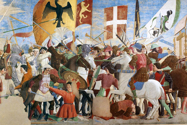 «Битва между Ираклием и Хосровом», Пьеро делла Франческа (1452–1466)