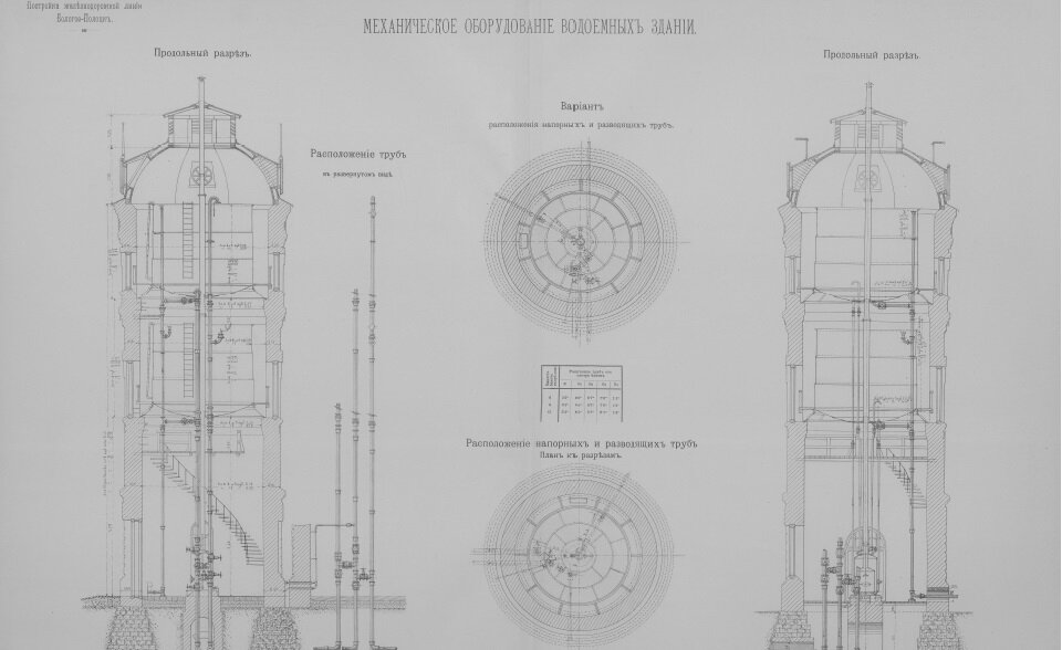 Как устроена водонапорная башня старого образца изнутри